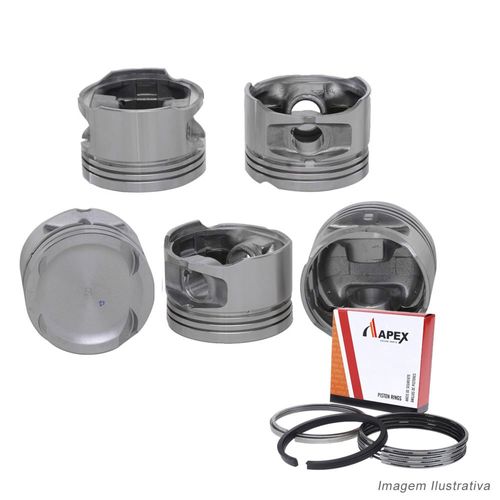 PISTAO COM ANEL - FIAT MAREA STILO 2.4 20V GASOLINA APOS 2001 - APEX