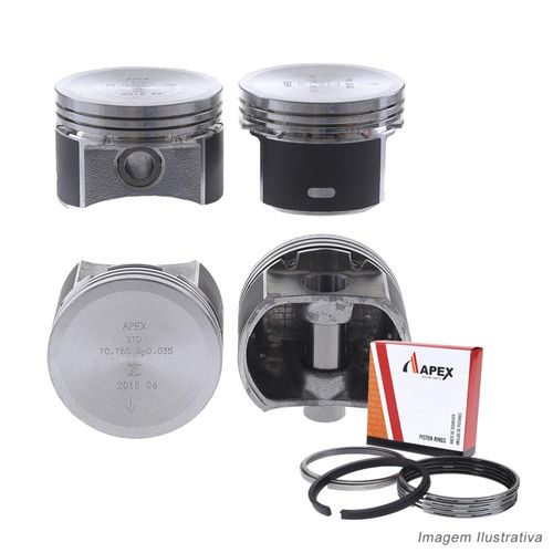 PISTAO COM ANEL - FIAT DOBLO PALIO STRADA 1.3 8V FIRE FLEX - APEX