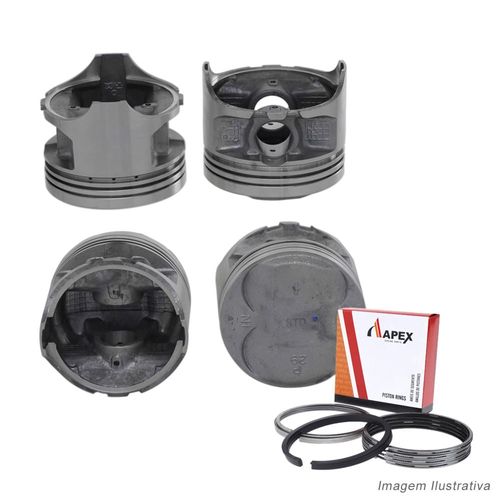 PISTAO COM ANEL - HONDA CIVIC 1.6 16V DOHC 1989 A 1994 - APEX