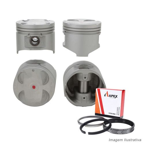 PISTAO COM ANEL - MAZDA MX3 MX5 1.6 16V DOHC 1989 A 1998 - APEX