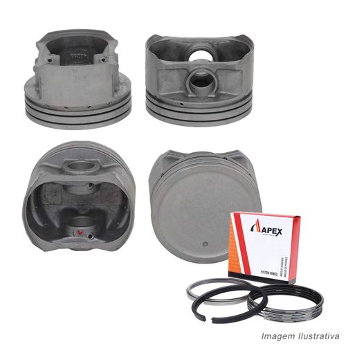 PISTAO COM ANEL - MITSUBISHI PAJERO TR4 2.0L 16V GAS | FLEX ATE 2009 - APEX