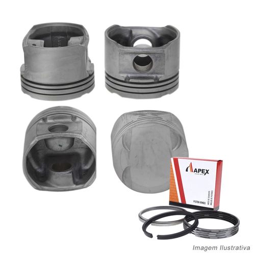 PISTAO COM ANEL - VW GOL 1.0 16V MI POWER 2002 A 2004 - APEX