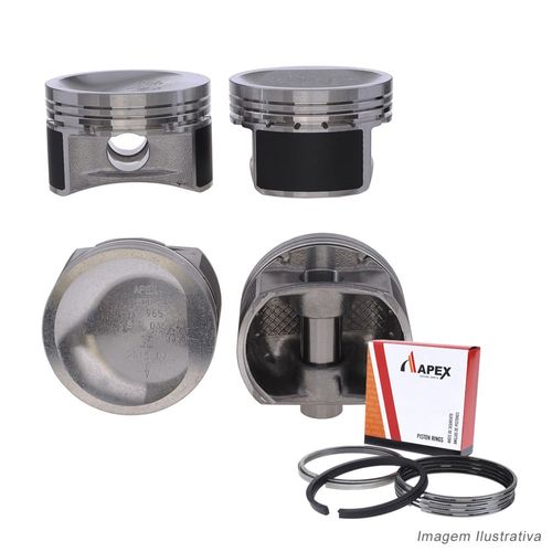 PISTAO COM ANEL - FIAT DOBLO IDEA PALIO 1.4 8V FIRE FLEX - APEX