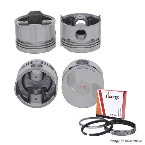 PISTAO COM ANEL - RENAULT TRAFIC - GM SPACE VAN 2.2L GASOLINA CARBUARADA ATE 1999 - 88.00MM(1.75X2.0 - APEX