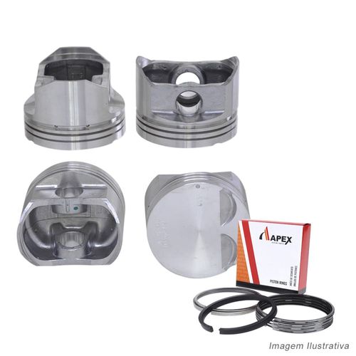 PISTAO COM ANEL - HYUNDAI ACCENT 1.5L 16V DOHC APOS 1996  - APEX