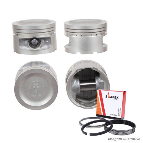 PISTAO COM ANEL - CITROEN XSARA/ PEUGEOT 306 405 1.8 8V XU7JP | PINO 24MM - APEX