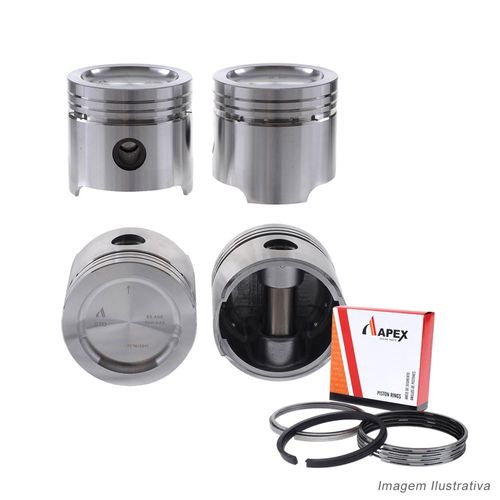 PISTAO COM ANEL - VW AR 1.6L GAS APOS 1984 (APX.A1600M) - APEX