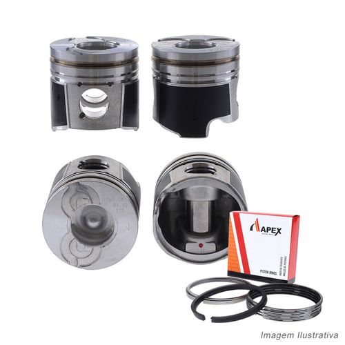 PISTAO COM ANEL - GM TRACKER/ SUZUKI VITARA 2.0 8V TURBO DIESEL | C/ PORTA-ANEL - APEX