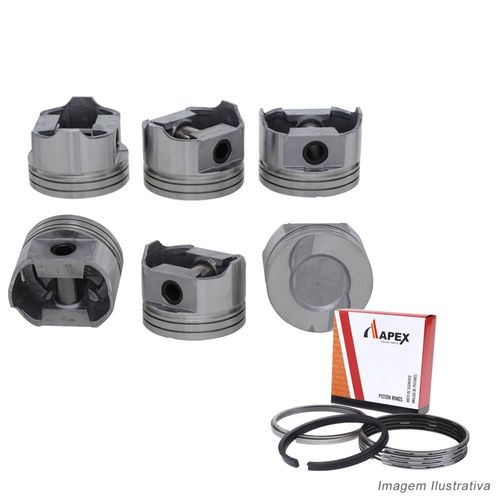 PISTAO COM ANEL - FORD MUSTANG 3.8L V6 1988 A 1995 - APEX