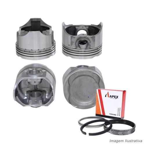 PISTAO COM ANEL - SUZUKI SWIFT 1.6L 16V SOHC APOS 1989 DOHC - APEX