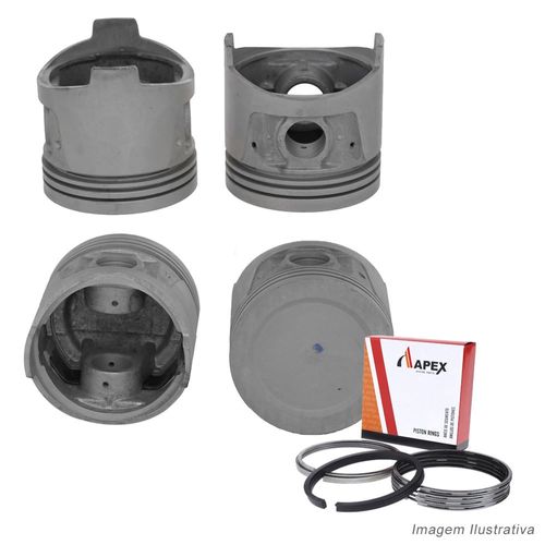 PISTAO COM ANEL - NISSAN EMPILHADEIRA 2.0 8V | HASTE 8.63MM PINO 22MM - APEX