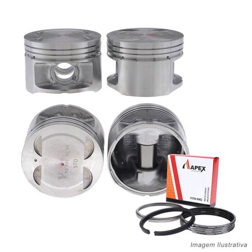 PISTAO COM ANEL - FIAT PALIO 1.6 16V GASOLINA 1997 A 2001 - APEX