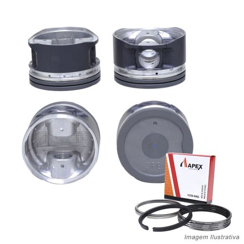 PISTAO COM ANEL - TOYOTA HILUX 2.7 16V 3RZFE GASOLINA - APEX