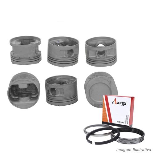 PISTAO COM ANEL - VW PASSAT 2.8 VR6 12V 1992 A 1996 - APEX