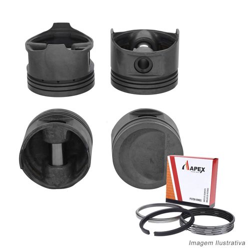 PISTAO COM ANEL - PEUGEOT/CITROEN 1.9L 8V 1986 A 1993 - APEX