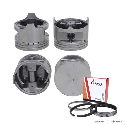 PISTAO COM ANEL - GM CARAVAN OPALA 2.5 8V 4CIL 151 ALC/GAS APOS 1984 | RETO - APEX