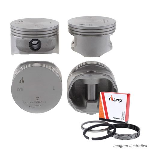 PISTAO COM ANEL - GM ASTRA VECTRA ZAFIRA 2.0 8V FLEX - APEX