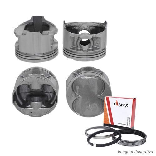 PISTAO COM ANEL - HONDA CIVIC VTEC 1.6L/1.8L 16V APOS 1991  - APEX