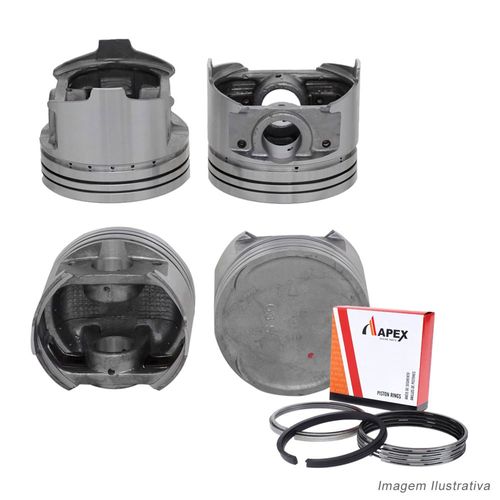 PISTAO COM ANEL - MITSUBISHI ECLIPSE/GALANT 2.0L 16V APOS 1993 P22MM - APEX