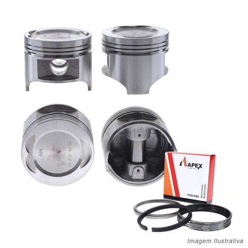 PISTAO COM ANEL - EMPILHADEIRA MAZDA HYSTER YALE 2.0 8V FE CARBURADO - APEX