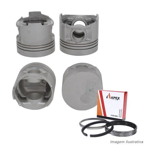 PISTAO COM ANEL - NISSAN PATHFINDER TERRANO 2.7 8V TD27 TURBO APOS 1996 | PINO 30MM - APEX