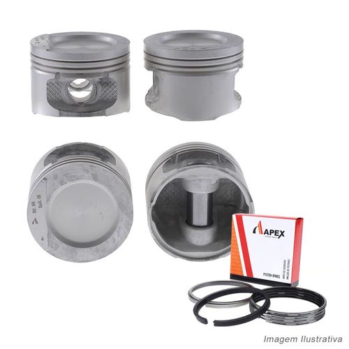 PISTAO COM ANEL - VW GOL PARATI SAVEIRO 1.8 8V AP MI GASOLINA APOS 1998 - APEX
