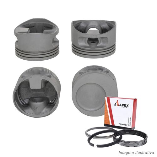 PISTAO COM ANEL - GM MONZA OMEGA VECTRA 2.0 8V INJ GAS APOS 1991 - APEX