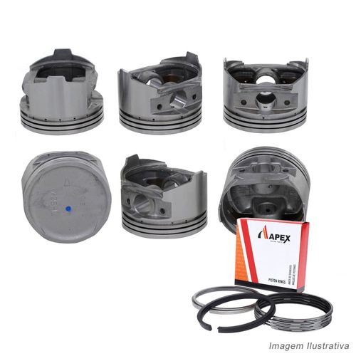 PISTAO COM ANEL - MITSUBISHI PAJERO 3.0 V6 24V 6G72 APOS 1991 - APEX