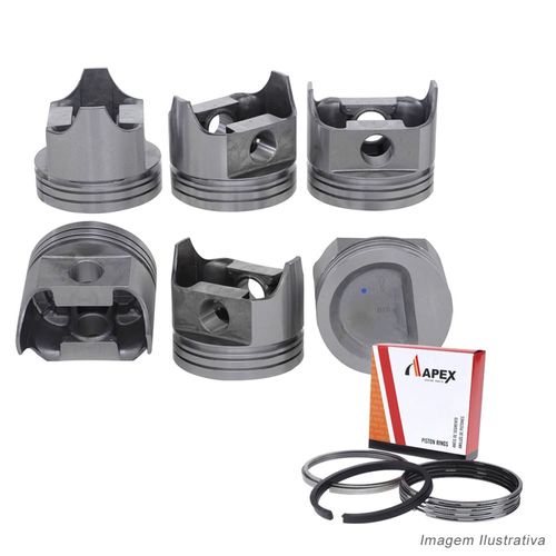 PISTAO COM ANEL - FORD F1000 4.9 12V ARGENTINO - APEX