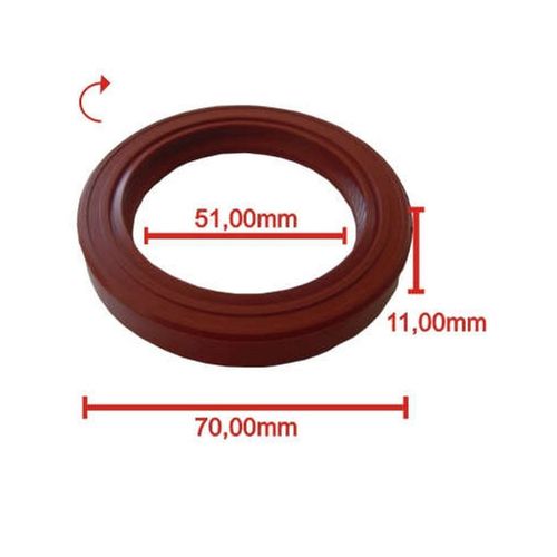 RETENTOR DE POLIA - ASIA TOPIC 2.7 MAZDA 3.0 KIA BONGO 2.4 DIESEL - 51.00 X 70.00 X 11.00MM - BASTOS