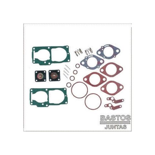 KIT DO CARBURADOR - PARCIAL SOLEX DUPLO 32 PDSIT VW BRASILIA KOMBI GOL AR 1300 1500 1600 GAS DIAF 11 - BASTOS