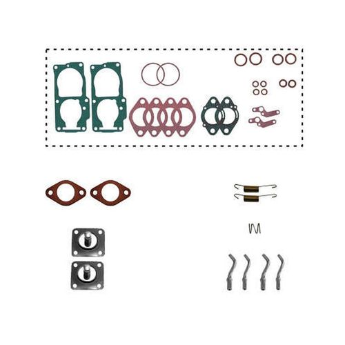 KIT DO CARBURADOR - PARCIAL SOLEX DUPLO 32 PDSIT VW KOMBI GOL AR 1.3 1.5 1.6 GAS DIAF 114093 2P MOLA - BASTOS