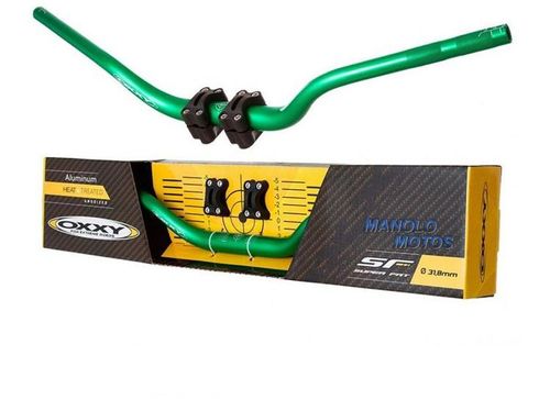 Guidão + Adaptador Oxxy Super Fat Bar - Verde Alto