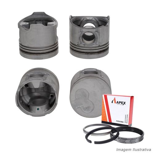 PISTAO COM ANEL - VW FUSCA 1.3 8V 1300 AR GASOLINA - APEX