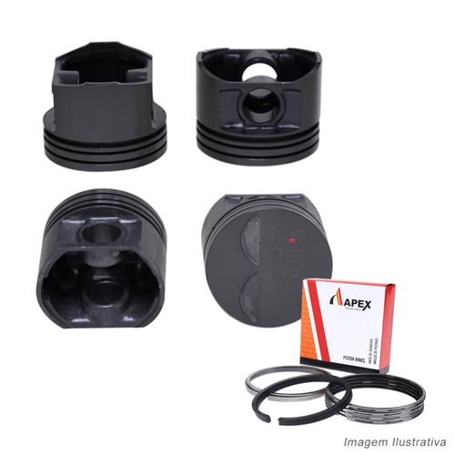 PISTAO COM ANEL - VW AE/FORD CHT 1.0L - APEX