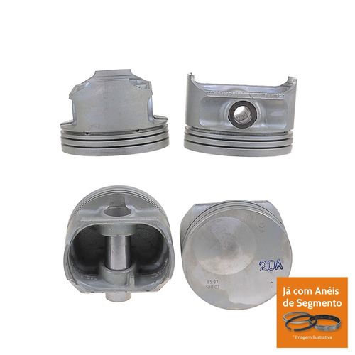 PISTAO COM ANEL - GM KADETT MONZA OMEGA 2.0 8V ALCOOL APOS 1986 - MAHLE