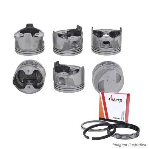 PISTAO COM ANEL - NISSAN PATHFINDER 3.0L V6 12V SOHC 1987 A 1997 - APEX