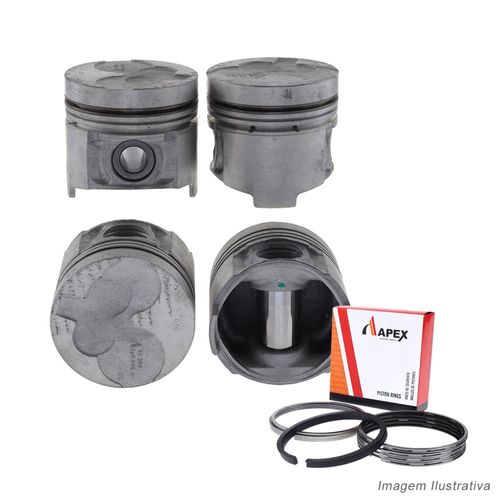 PISTAO COM ANEL - NISSAN TD25 2.5TD PINO DE 28MM - APEX