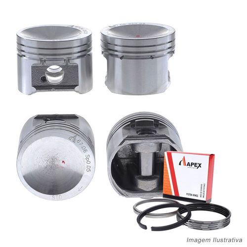 PISTAO COM ANEL - VW GOL 1.0L MI 8V - APEX