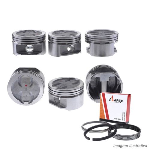 PISTAO COM ANEL - GM S10 SS10 4.3 V6 12V APOS 1992 - APEX