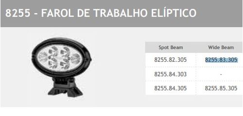 FAROL AUXILIAR OVAL 6 LEDS 18W BIVOLT C/ BASE GIRATORIA