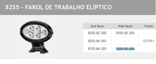 FAROL AUXILIAR OVALADO WIDE BEAM BIVOLT ABERT. 35 GRAUS