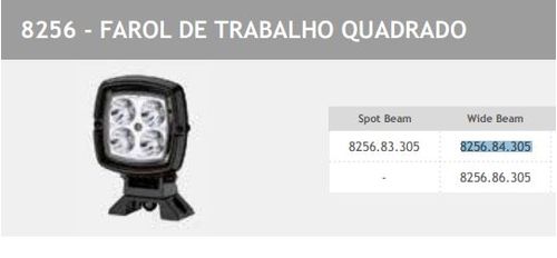 FAROL AUXILIAR QUADRADO WIDE BEAM BIVOLT ABERT. 35 GRAUS