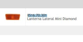 LANTERNA LATERAL POSICAO/REFLETOR LED 24V AM - MINI DIAMOND