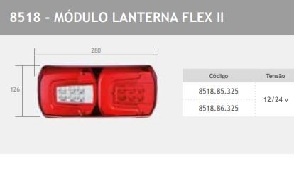 LANTERNA TRASEIRA FLEX II