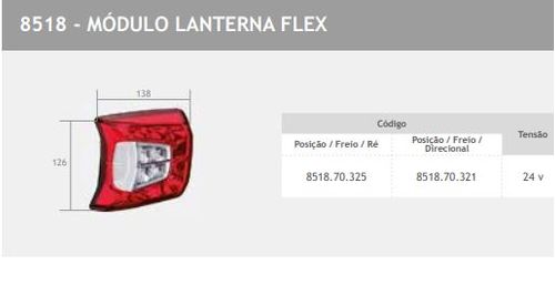 LANTERNA TRASEIRA FLEX POSICAO/FREIO/SETA LED 24V