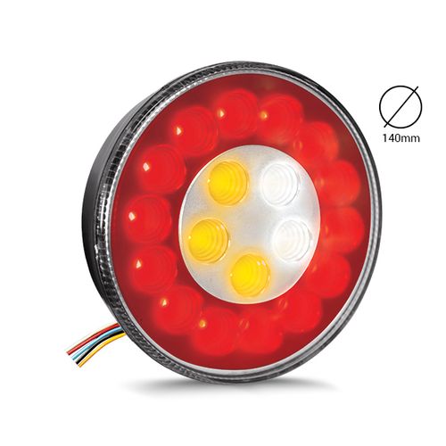 LANT 19 LEDS TRAS UNIV FREIO POS E PISCA BIVOLT TRI