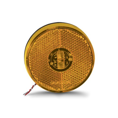 LANT LAT LED REDONDA S/ SUPORTE 12V AMRELA SAIDA FIOS