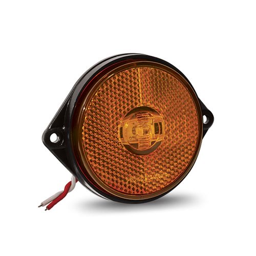 LANT LAT RED LED POSICAO AMARELA C/FIOS 66MM FIXACAO LATERAL