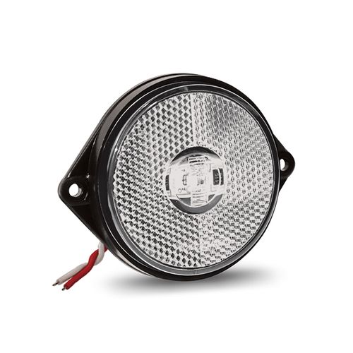 LANT LAT RED LED POSICAO CRISTAL C/FIOS 66MM FIXACAO LATERAL